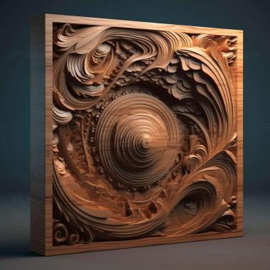 Patterns and decorations stl refraction 1 3d model